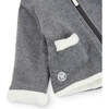 Fluffy Knit Jacket, Grey - Jackets - 3 - thumbnail