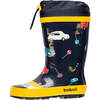 Driving Graphic Rainboots, Navy - Rain Boots - 2 - thumbnail