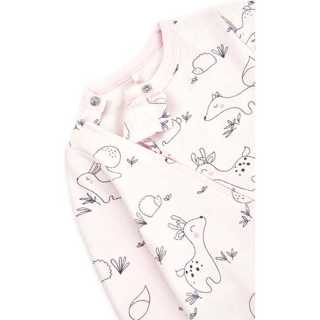 Animal Graphic Bodysuit, Pink - Bodysuits - 3