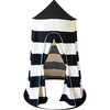 Black and White Pop Up Playhome, Stripes - Playhouses - 1 - thumbnail