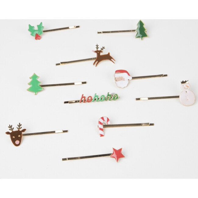 Christmas Enamel Hair Slides - Hair Accessories - 4