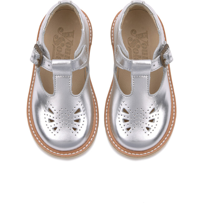 Rosie Leather, Silver - T-Straps - 3