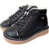 Fletcher Fur Leather, Navy - Boots - 1 - thumbnail