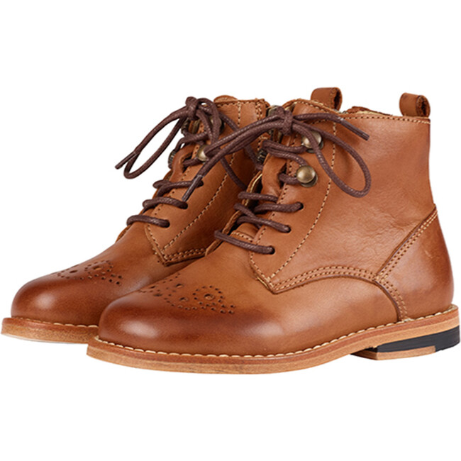 Buster Leather, Tan Burnished - Boots - 1