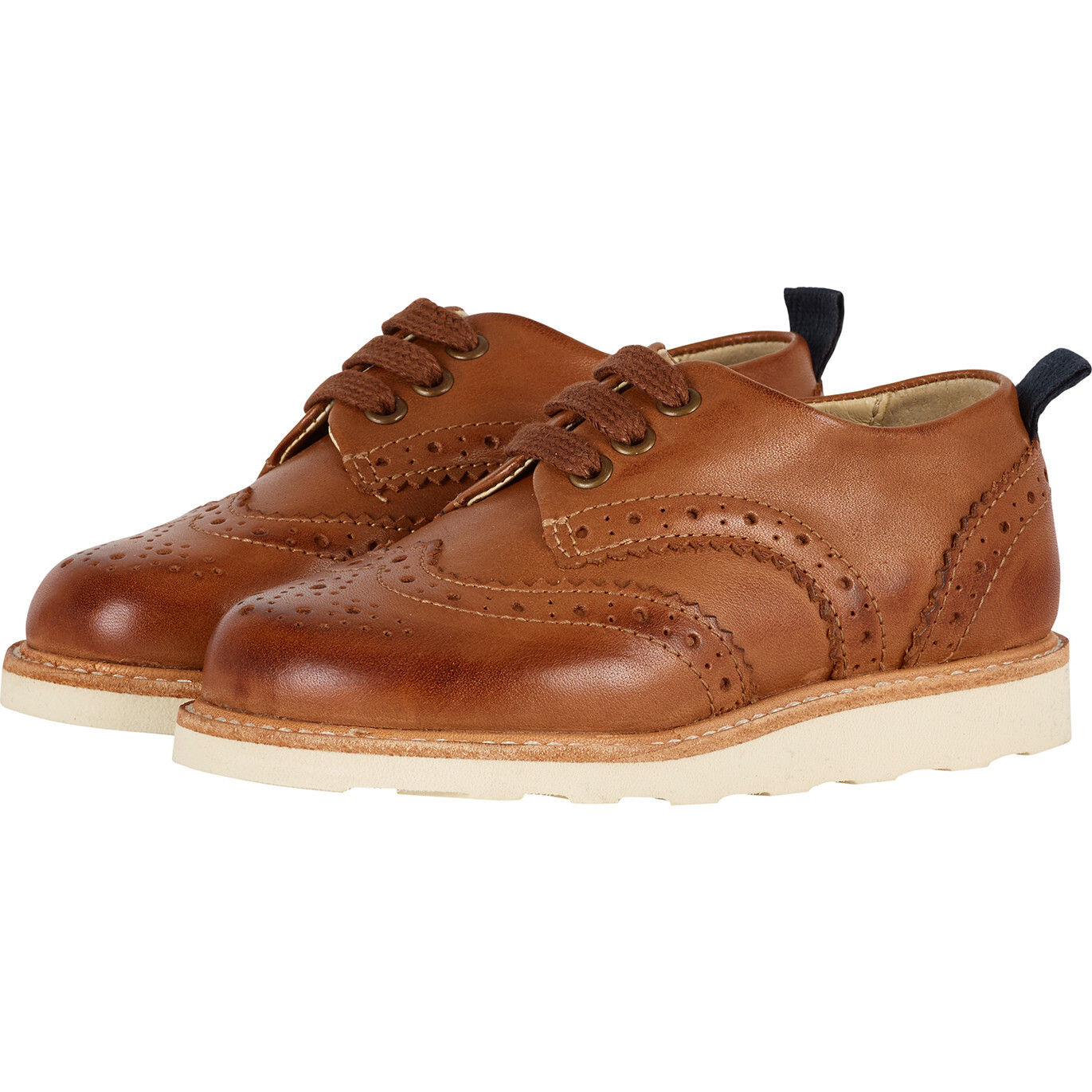 Brando Leather, Tan Burnished - Oxfords - 1