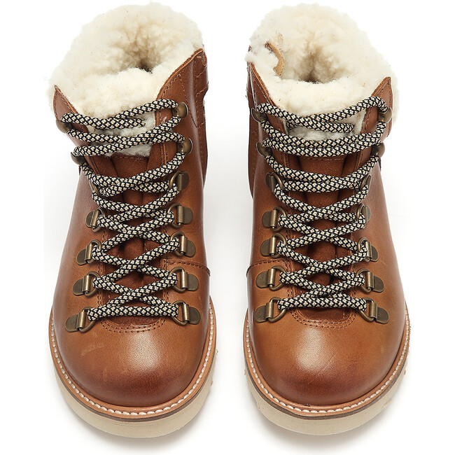 Eddie Fur Leather, Tan Burnished - Boots - 3