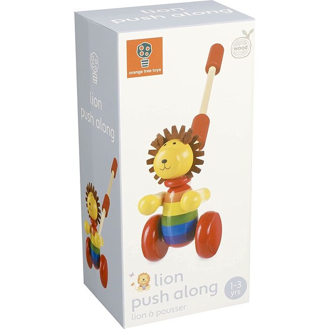 Orange Tree Toys Lion Push Along - Push & Pull - 4