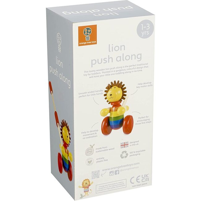 Orange Tree Toys Lion Push Along - Push & Pull - 5