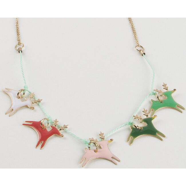 Reindeer Enamel Necklace - Necklaces - 3