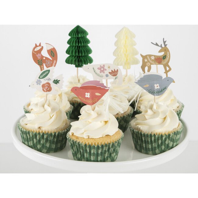 Folk Woodland Cupcake Kit - Party Accessories - 2