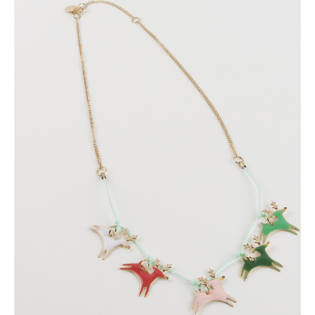 Reindeer Enamel Necklace - Necklaces - 4