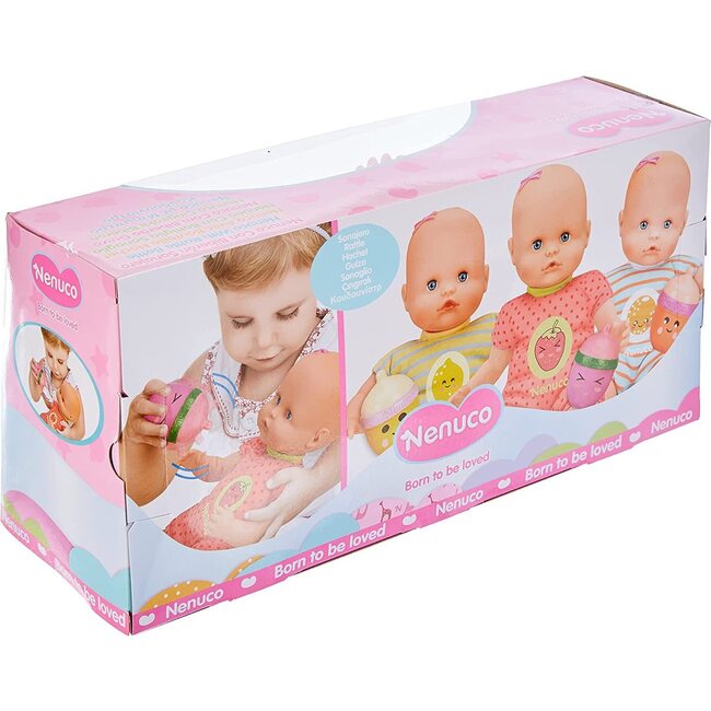 Nenuco with Rattle Bottle - PINK Baby Doll - Dolls - 3