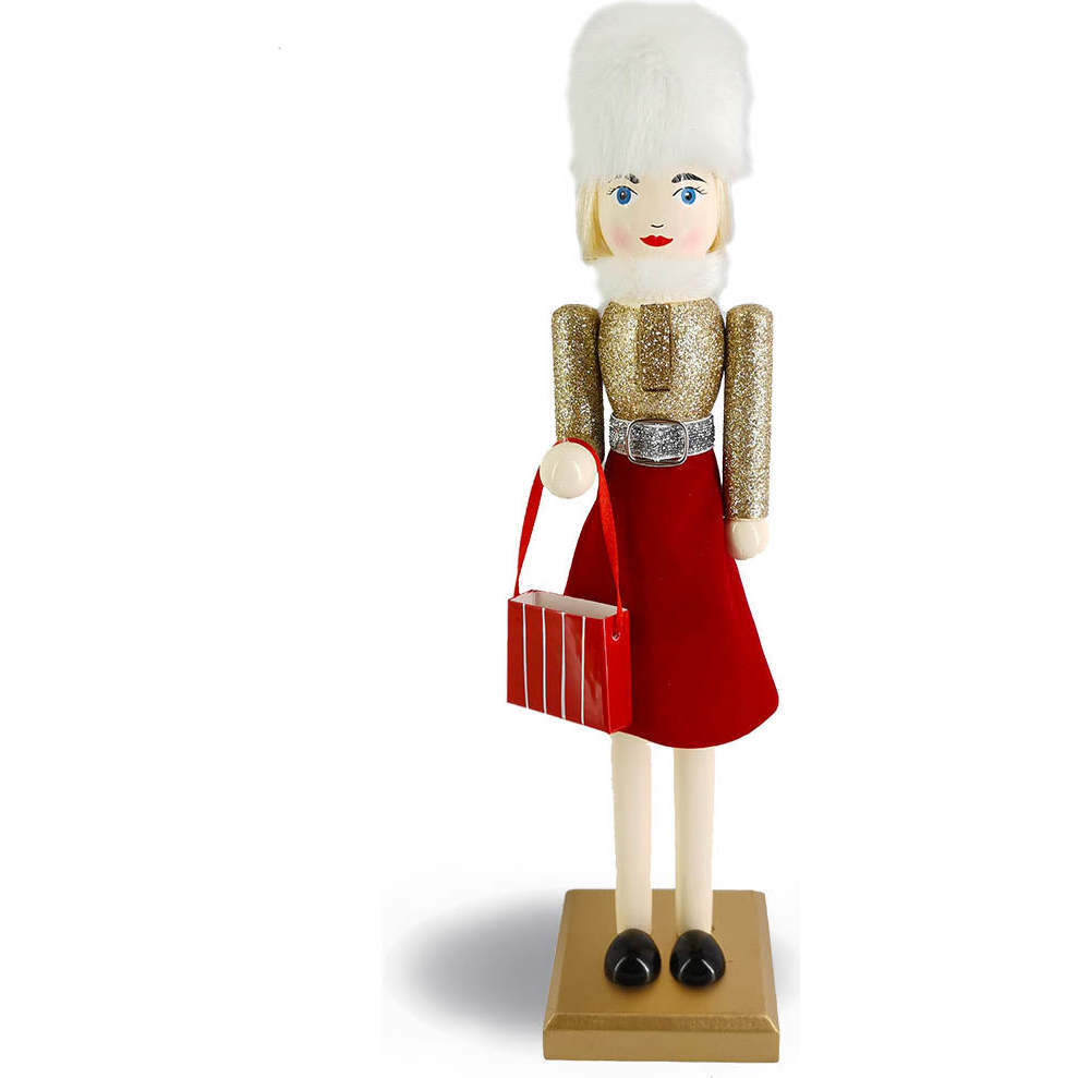 Female Nutcracker Girl Holiday Shopping Nutcracker - Nutcrackers - 1