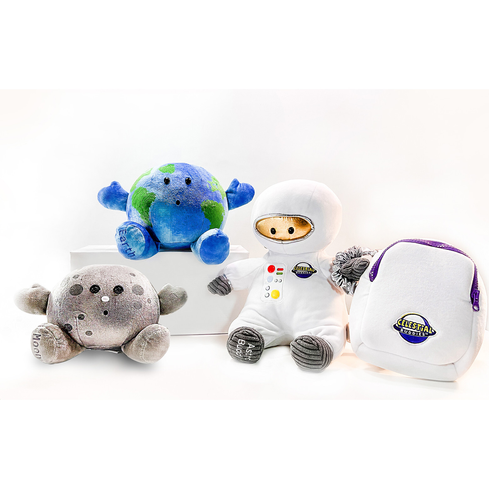 Celestial Buddies Astro Buddy with Earth Moon Celestial Buddies Plush Maisonette