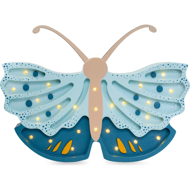 Butterfly Lamp, Daisy Blue