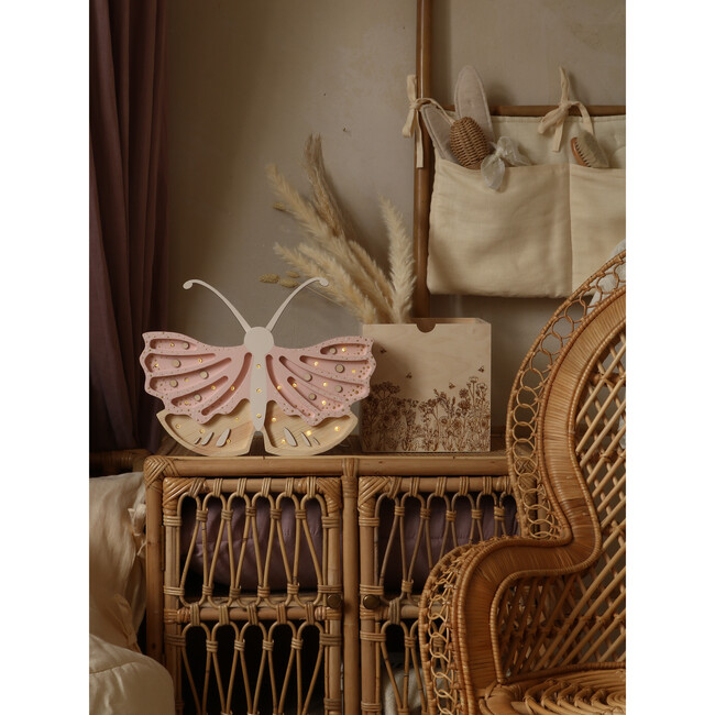 Butterfly Lamp, Strawberry Cream
