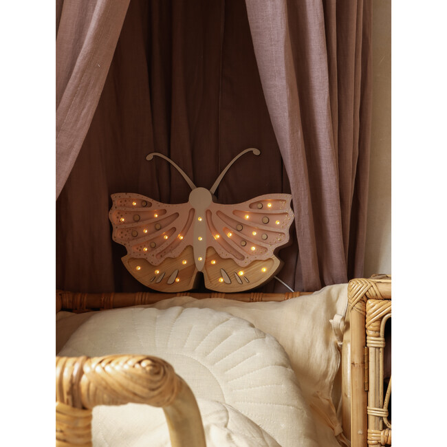 Butterfly Lamp, Strawberry Cream - Lighting - 3