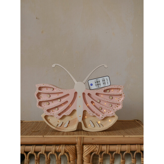 Butterfly Lamp, Strawberry Cream - Lighting - 5