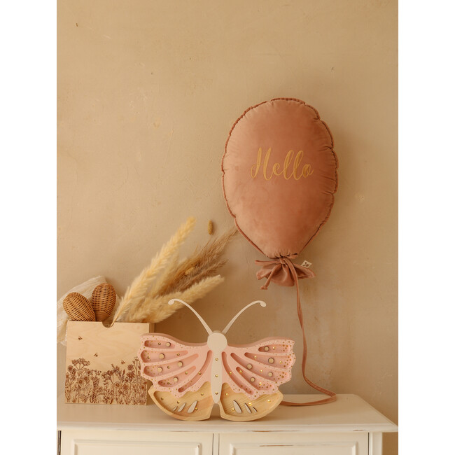 Butterfly Lamp, Strawberry Cream - Lighting - 6