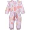 Waist-Tie Romper, Amelia on Pink - Rompers - 1 - thumbnail