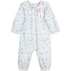 Bow Romper, Caroline on Blue - Rompers - 1 - thumbnail