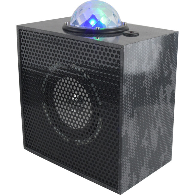 Bluetooth Stereo Speaker With Laser Light Show, Black Camo