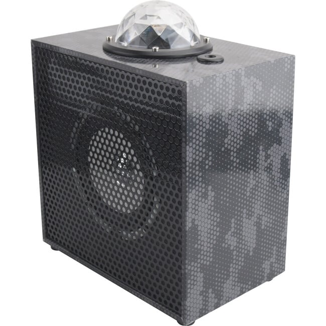 Bluetooth Stereo Speaker With Laser Light Show, Black Camo - Tech Toys - 3