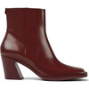 Women's Karole Ankle Boots, Burgundy - Booties - 1 - thumbnail