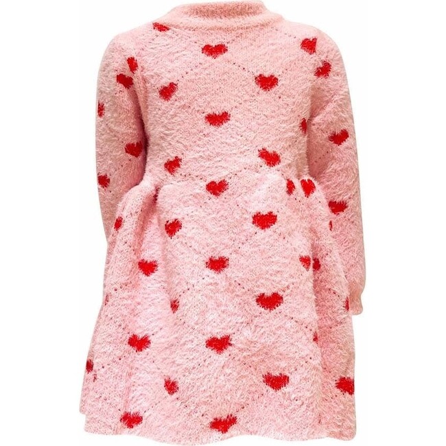 Sweetheart Sweater Dress, Pink
