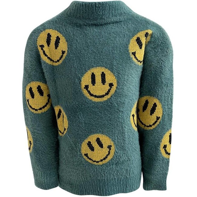 Unlimited Yellow Smiles Sweater, Green