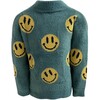 Unlimited Yellow Smiles Sweater, Green - Sweatshirts - 1 - thumbnail