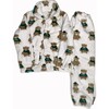 Teddy Plush Bear Lounge Set, White - Mixed Apparel Set - 1 - thumbnail