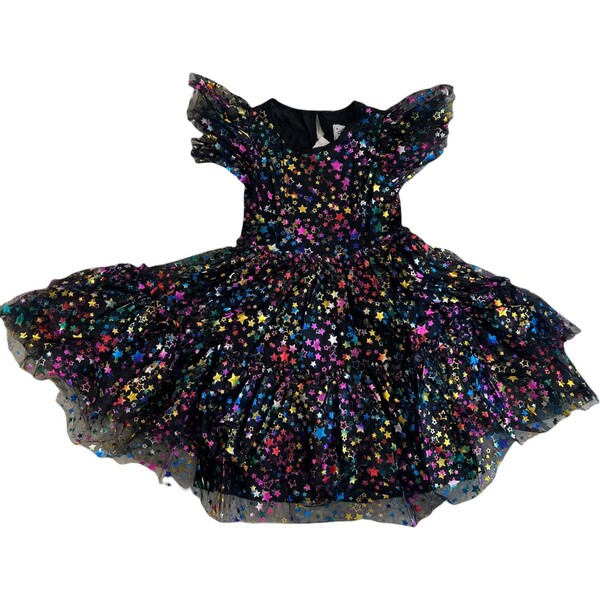 Milk Monster Tulle Moon & Stars Dress || Blue Rainbow 18-24 Months