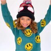 Unlimited Yellow Smiles Sweater, Green - Sweatshirts - 2