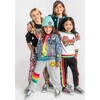 Rainbow Sequin Joggers, Black - Sweatpants - 4