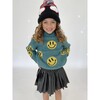 Unlimited Yellow Smiles Sweater, Green - Sweatshirts - 3