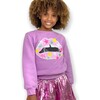 Star Lips Sweatshirt, Purple - Sweatshirts - 3