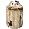 Plush Brown Bear Jacket, Brown - Jackets - 3