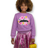 Star Lips Sweatshirt, Purple - Sweatshirts - 5