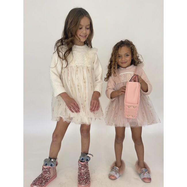 Snow Angel Dress, Pink - Dresses - 5