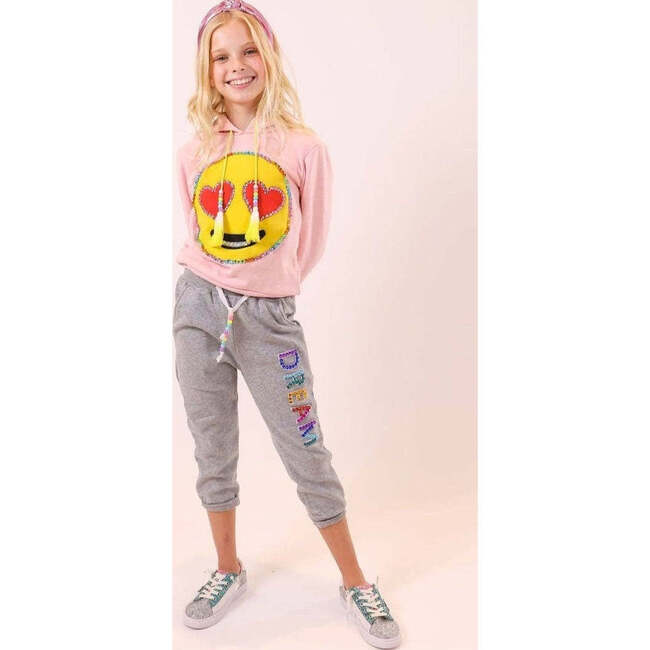 Dreamer Crystal Joggers, Grey - Sweatpants - 3