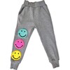 Crystal Emoji Joggers, Grey - Sweatpants - 1 - thumbnail