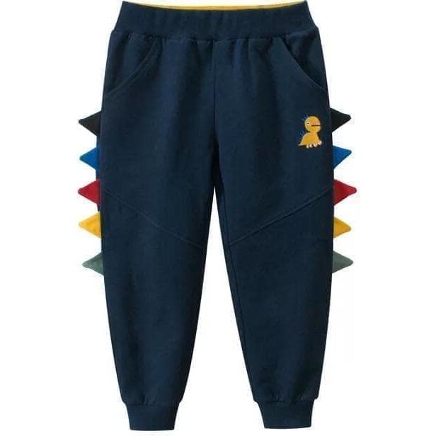 Colorful Dino Joggers, Blue