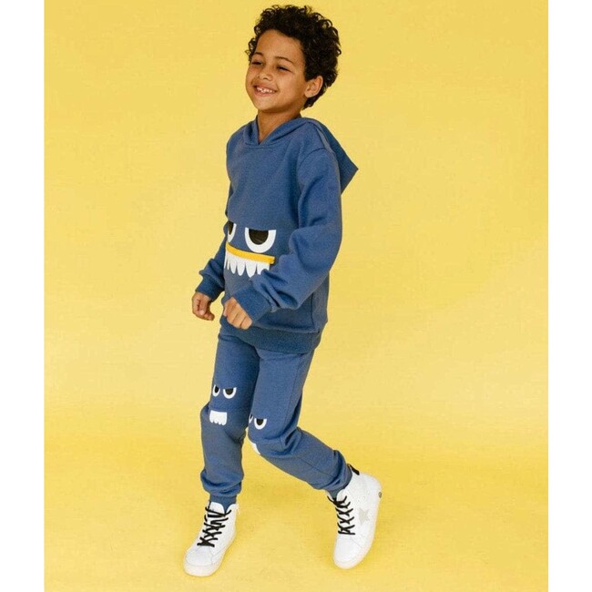 Friendly Monster Jogger Set, Blue - Mixed Apparel Set - 3