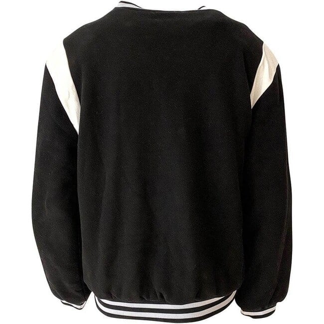 Chicago Varsity Bomber Jacket, Black - Jackets - 3