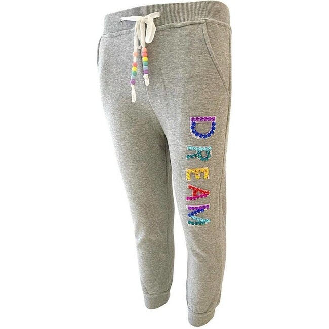 Dreamer Crystal Joggers, Grey - Sweatpants - 7