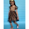 Cheetah Tulle Dress, Brown - Dresses - 2 - thumbnail