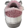 Paris Pink Fur Star Girl Sneaker, White - Sneakers - 3