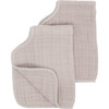 Cotton Muslin Burp Cloth 2 Pack - Porpoise - Burp Cloths - 1 - thumbnail