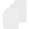 Cotton Muslin Burp Cloth 2 Pack - White - Burp Cloths - 1 - thumbnail